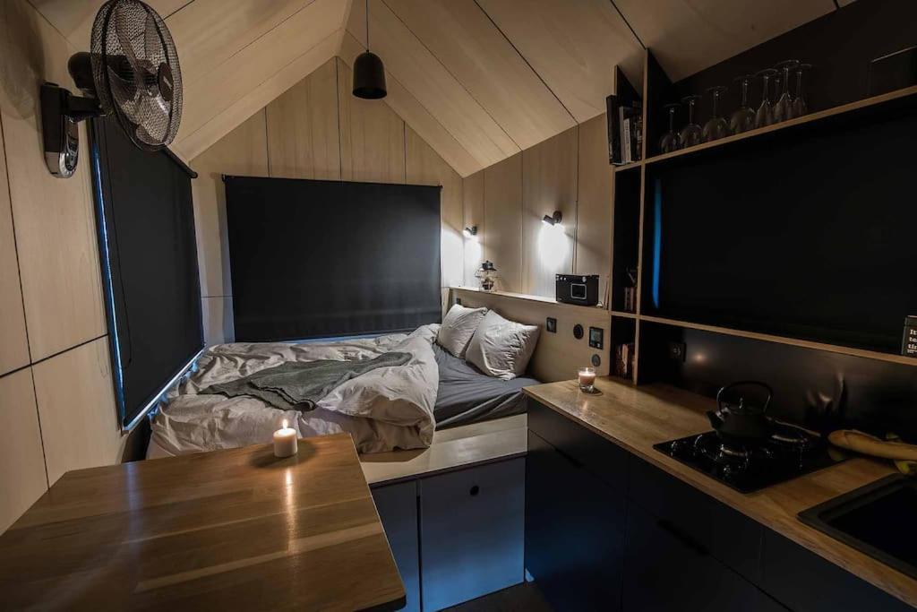 L'Envolee Ecolodge, Tiny House Au Coeur Des Vignes Loches-sur-Ource Exterior foto
