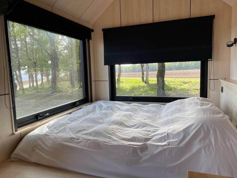 L'Envolee Ecolodge, Tiny House Au Coeur Des Vignes Loches-sur-Ource Exterior foto